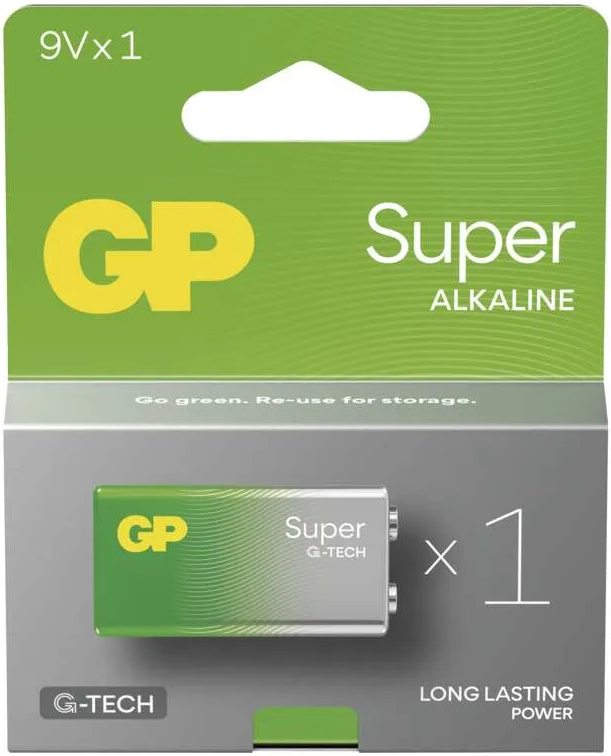 detail GP Alkalická baterie Super 9V