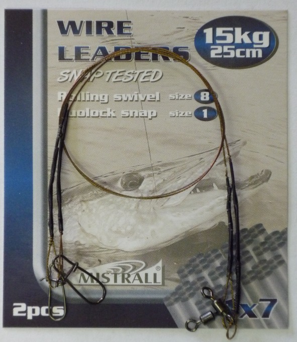 detail Mistrall lanko Wire Leaders 25cm/2ks