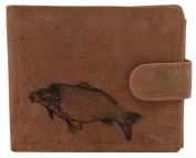 MERCUCIO pánská peněženka světlehnědá vzor 66 kapr obecný