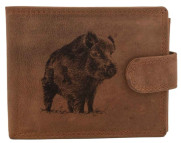 MERCUCIO pánská peněženka světlehnědá vzor 59 divočák celý II