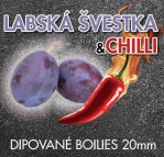 KNL dipované boilie Labská švestka & Chilli 250ml / 20mm
