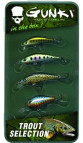 Gunki sada woblerů Box Trout Selection 4ks
