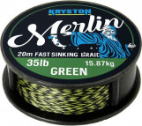 Kryston návazcová šňůrka Merlin Fast Sinking Braid Zelená 20m