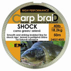 CarpbraiD šnůra Shock Camo Green 50m