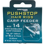 Drennan návazec Pushstop H'Rig Carp Feeder Barbless 8ks