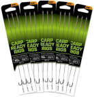Fox návazce Carp Ready Rigs Wide Gape Barbless 3ks