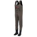 DAM brodící kalhoty BreakPoint Neoprene Wader Bootfoot Felt Grey/Black