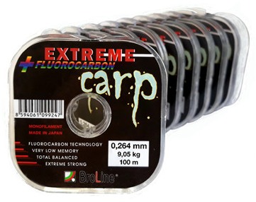 detail Broline EXTREME Carp vlasec s fluorocarbonem 100m
