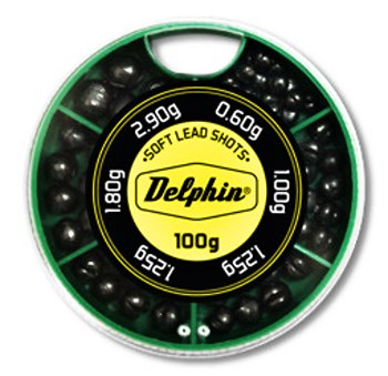 detail Delphin Soft vyvažovací olůvka (zelená krabička) 100g / 0,6-2,9g