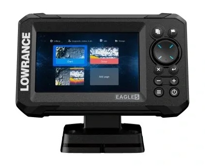 detail Lowrance echolot EAGLE 5 se sondou 83/200 HDI + baterie ZDARMA
