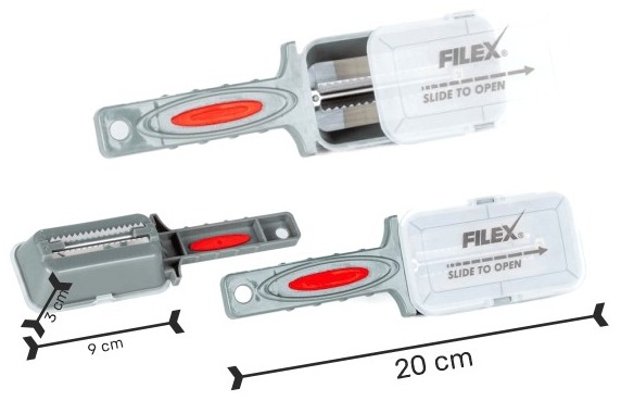 detail FF škrabka na šupiny Fish Scaler