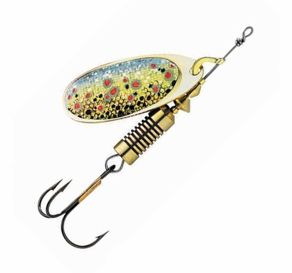detail DAM třpytka Nature 3D Spinner Brown Trout