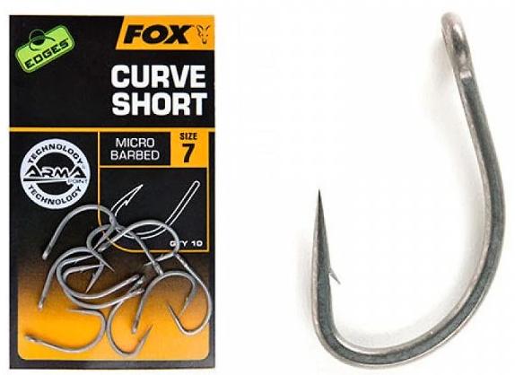 detail Fox háčky Edges Curve Short Hooks 10ks