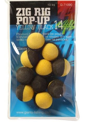 detail Giants Fishing pěnové plovoucí boilie Zig Rig Pop-Up 14mm