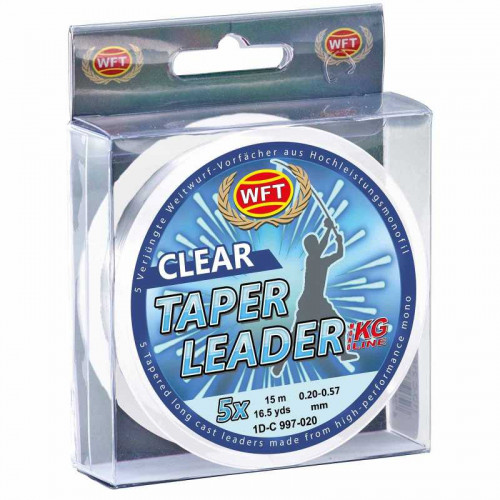 WFT ujímaný vlasec Taper Leader 5x15m