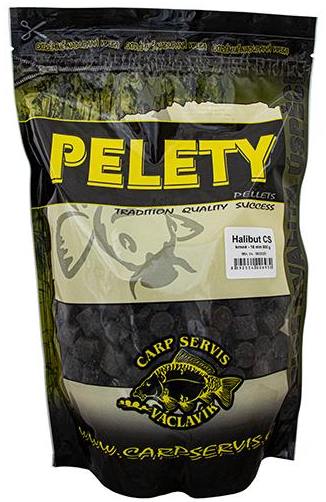 detail Václavík pelety halibut CS s otvorem 800g