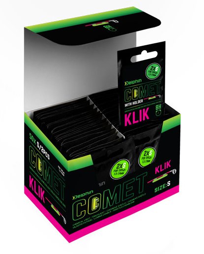 detail Delphin chemické světlo s držákem Comet KLIK / 2ks