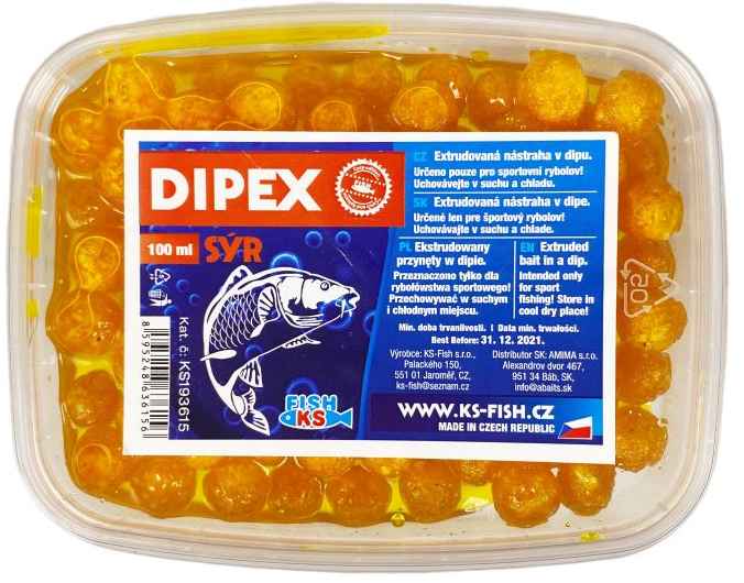 detail KS Fish Dipex extrudy v dipu