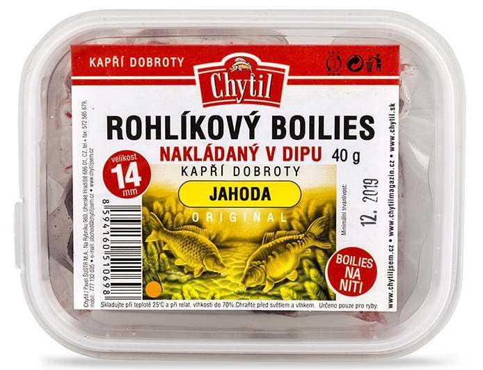detail Chytil rohlíkový boilies v dipu 14mm / 60g