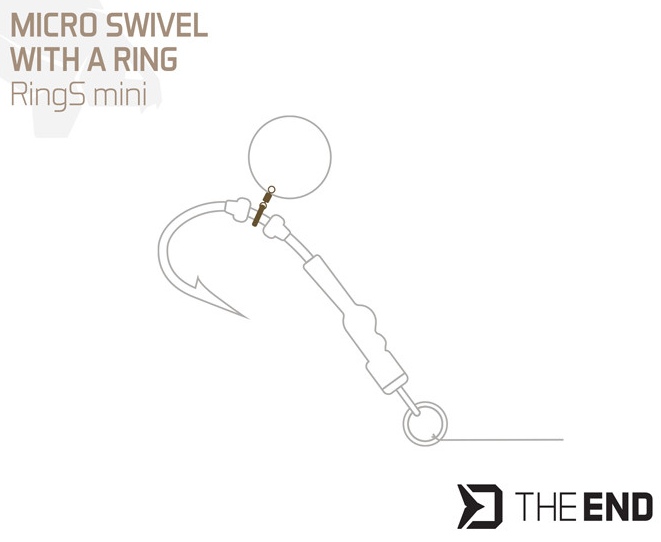 detail Delphin mikro obratlík s kroužkem TheEND RingS mini/10ks