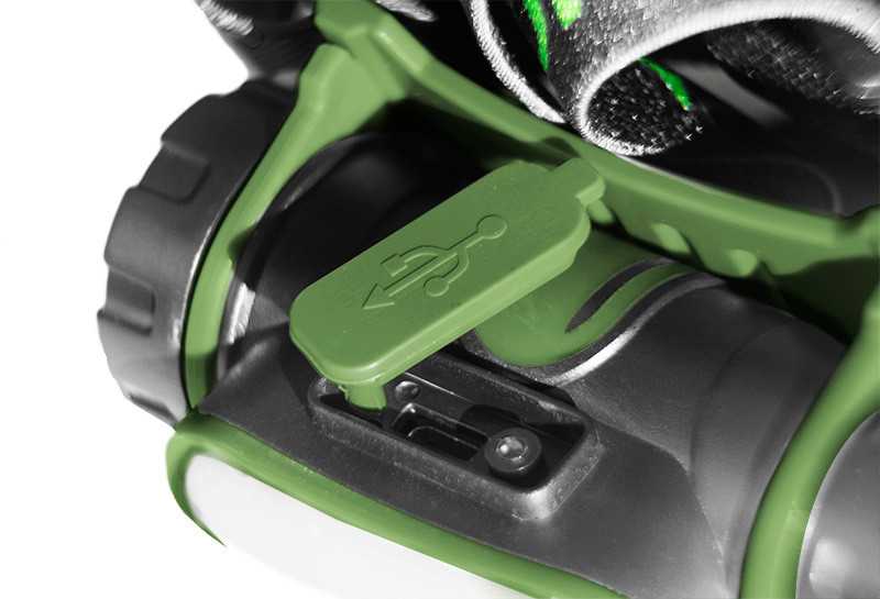 detail Čelová lampa Delphin XENON UC