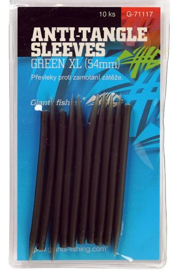 detail GF převleky proti zamotání Anti-Tangle Sleeves Green 10ks