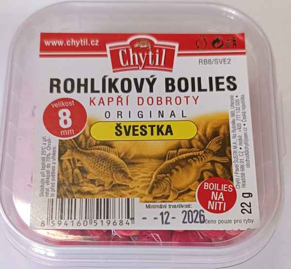 detail Chytil rohlíkové boilie 8mm / 22g