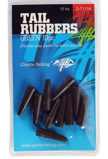 detail GF převlek na závěsku Tail Rubbers 10ks / 20mm