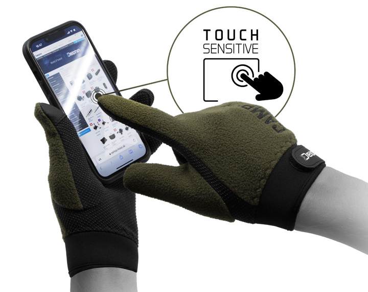 detail Delphin CAMPER flísové rukavice