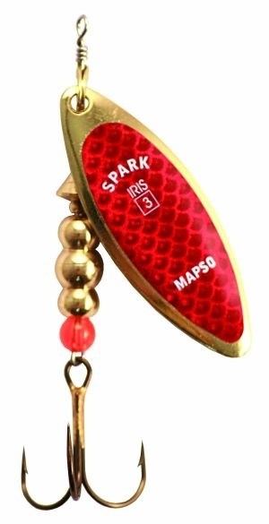 detail Mapso třpytka Spark Iris - O-iris-ROJO
