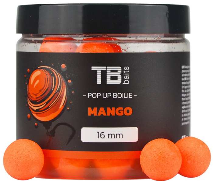 detail TB Baits plovoucí boilie Pop Up 16mm/65g