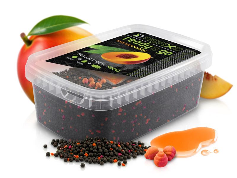 detail Delphin pellet box Reaxe READY&GO 400g + 120ml Booster + 10mm Wafters