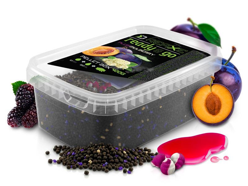 detail Delphin pellet box Reaxe READY&GO 400g + 120ml Booster + 10mm Wafters