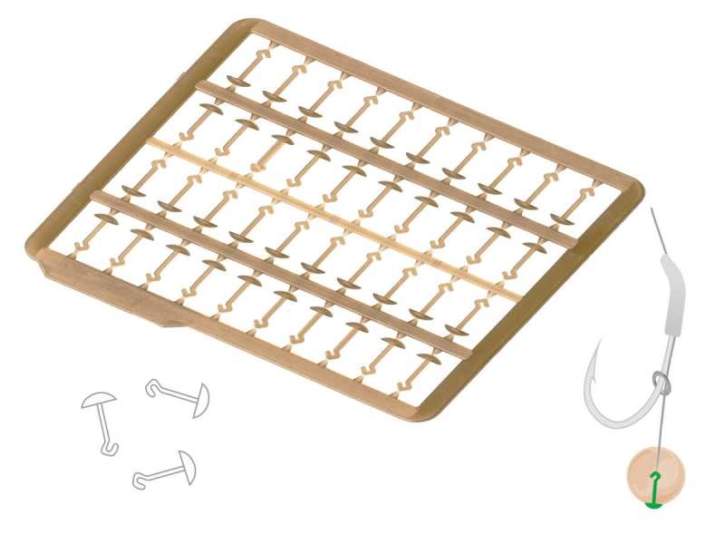 detail Zfish zarážky Boilie Caps Long 40 ks