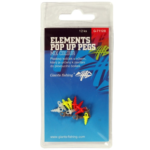 detail GF kolíček s očkem Elements Pop Up Pegs Mix Colour