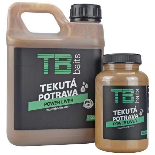 detail TB Baits tekutá potrava Power Liver