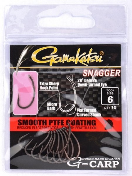 detail Gamakatsu háček Snagger Hook 10ks