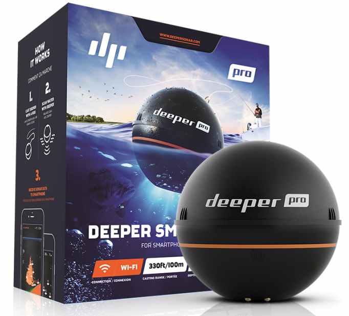 detail Deeper Fishfinder Pro nahazovací sonar