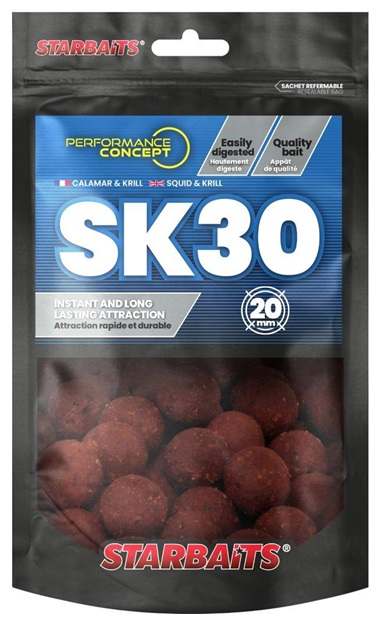 detail Starbaits boilies SK30 200g