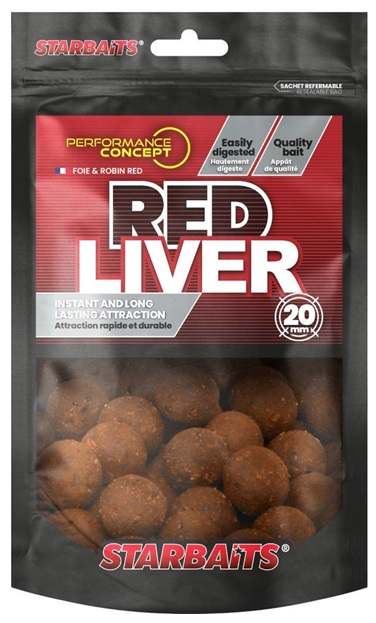 detail Starbaits boilies Red Liver 200g