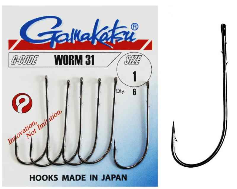 detail Gamakatsu háčky Worm 31