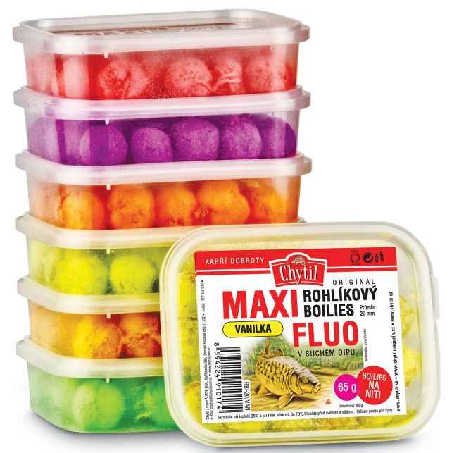 detail Chytil rohlíkový boilies Maxi FLUO 20mm - 65g