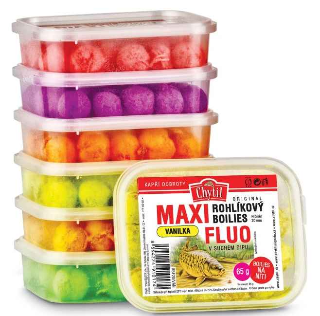 detail Chytil rohlíkový boilies Maxi FLUO 20mm - 65g