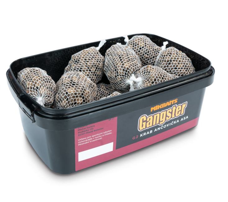detail Mikbaits PVA Bomb 15ks - G2 krab & ančovička ASA