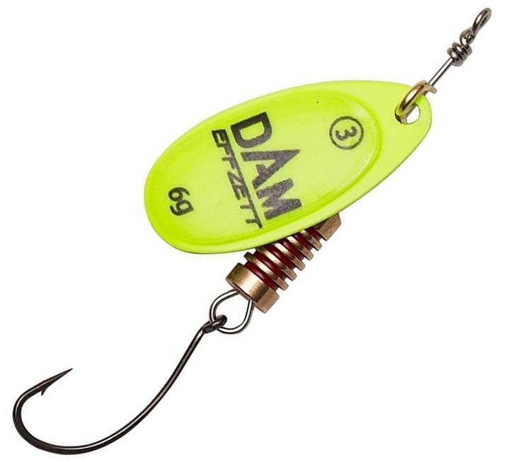 detail DAM třpytka FZ Spinner With Single Hook Yellow