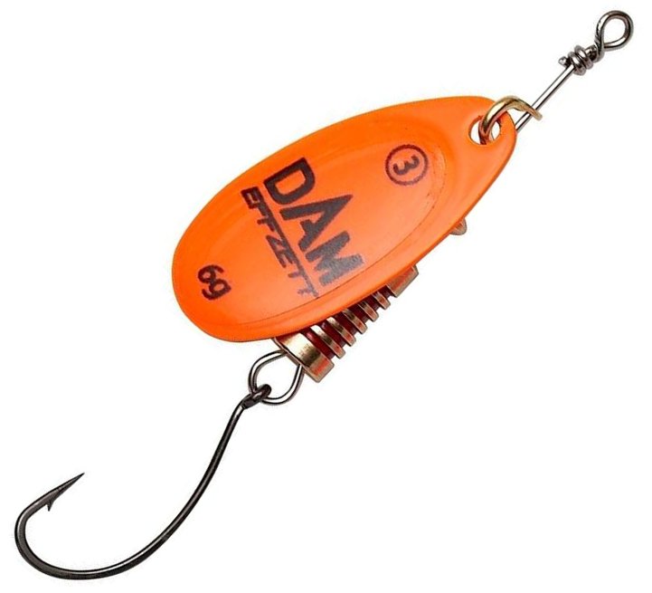 detail DAM třpytka FZ Spinner With Single Hook Orange