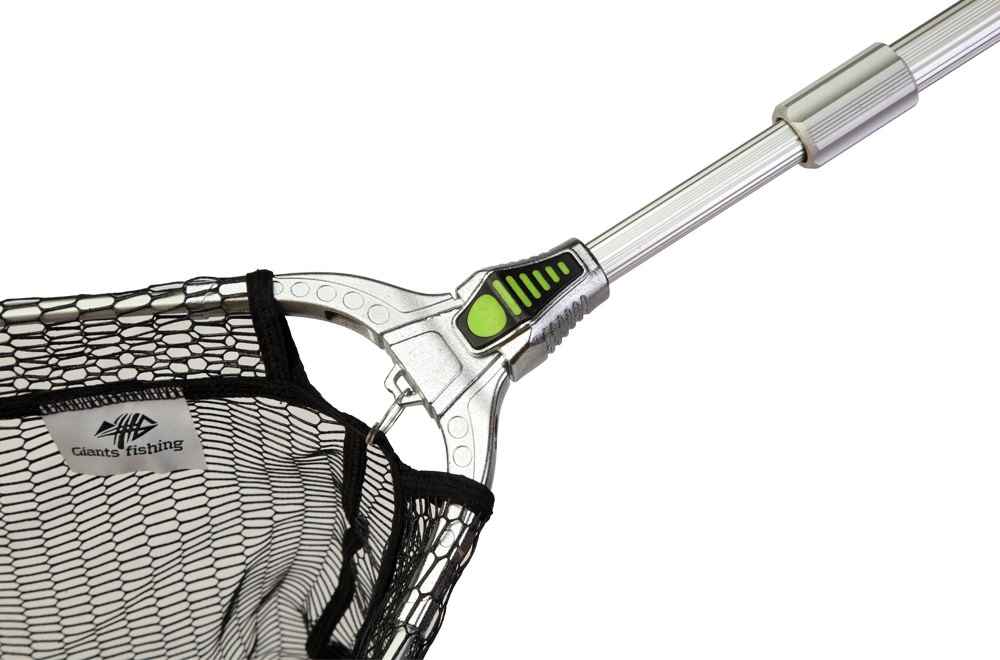 detail GF podběrák Strong Alu Rubber Landing Net 220 50x50