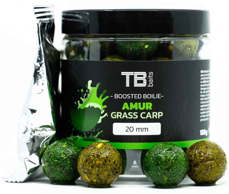 detail TB Baits boosterované boilie Amur 120g - 20mm