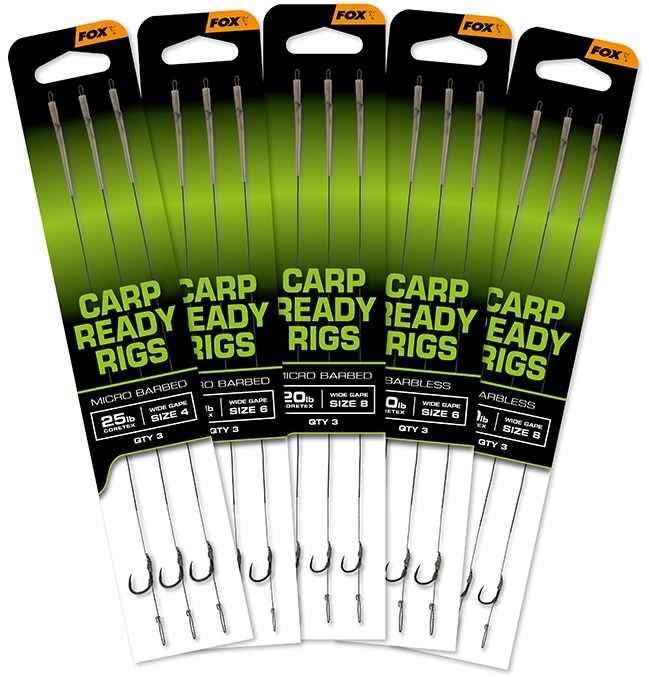 detail Fox návazce Carp Ready Rigs Wide Gape 3ks