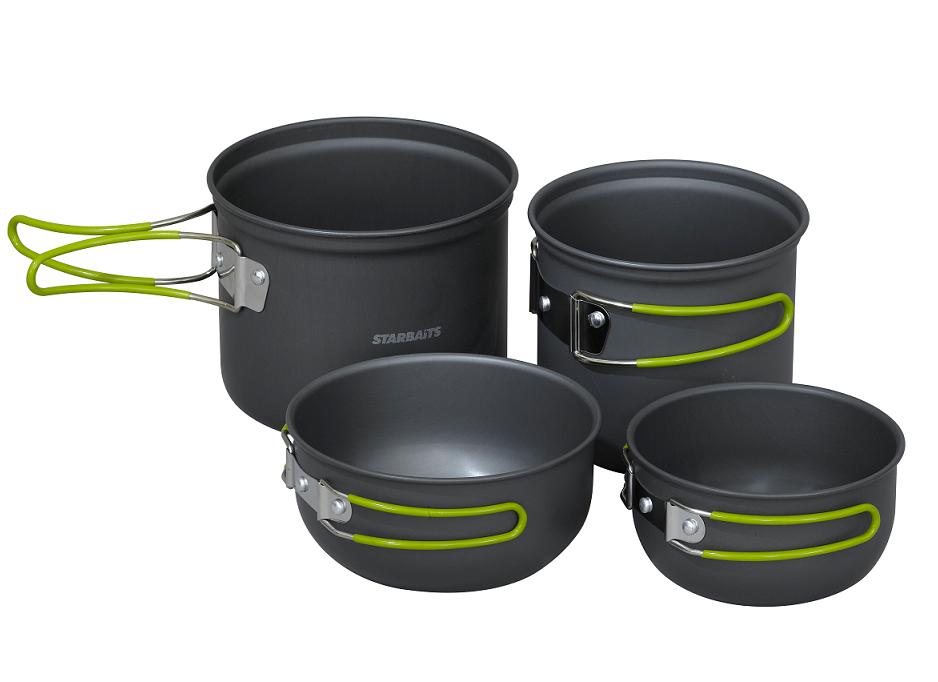 detail Starbaits sada nádobí Freeway 4 set